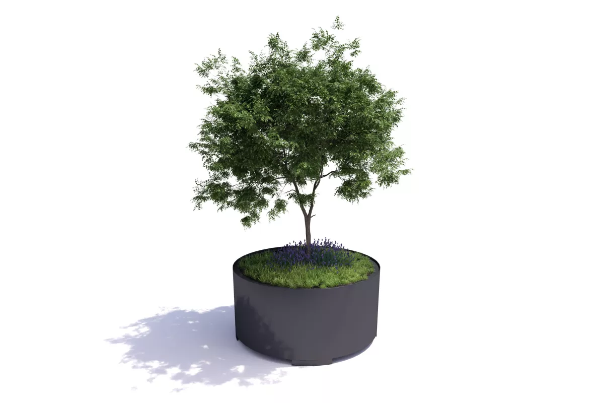 Panache Straatmeubilair Mobilier Urbain Zitbank Banc Round High Public Outdoor Creations