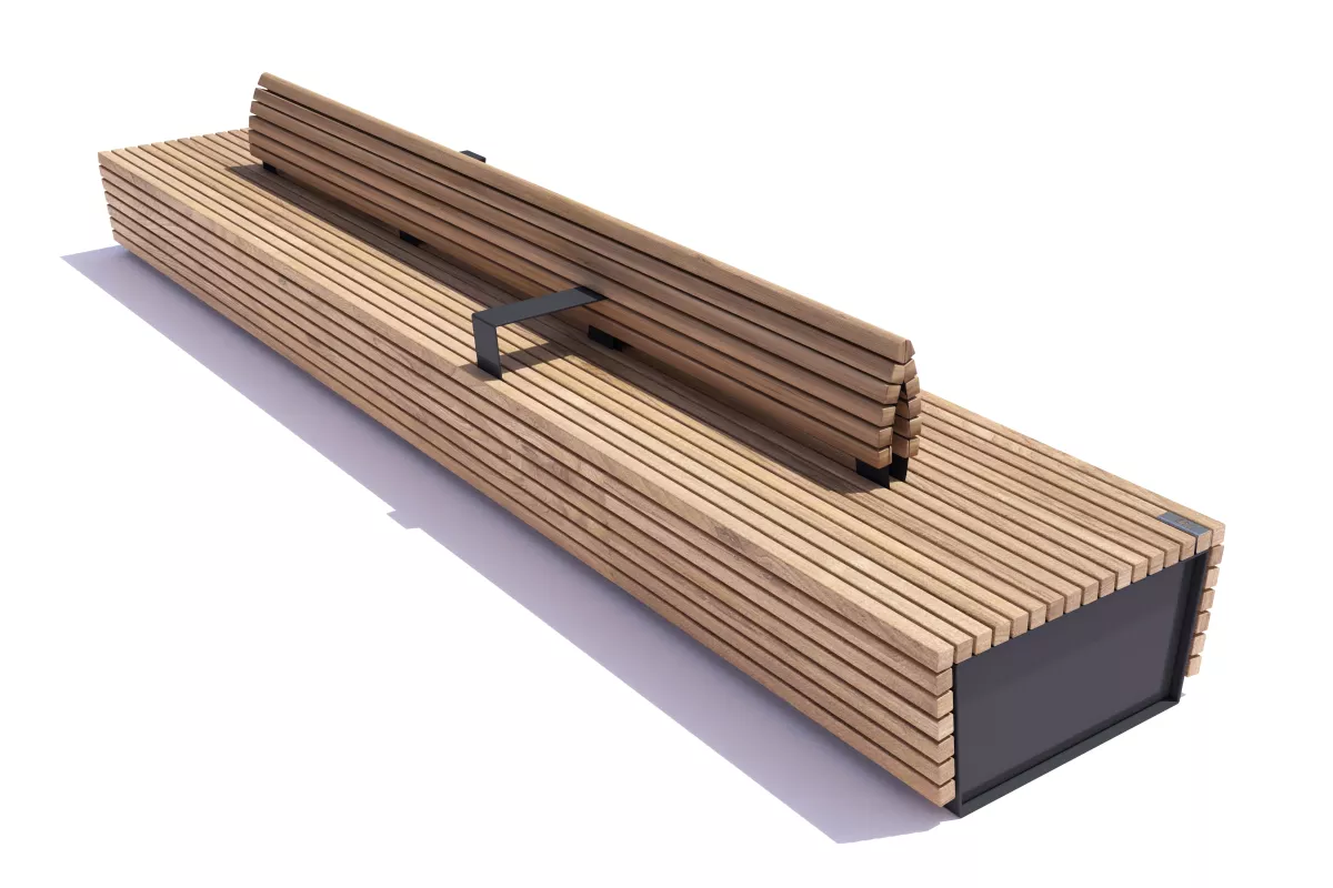 Panache Straatmeubilair Mobilier Urbain Zitbank Banc High XL Public Outdoor Creations