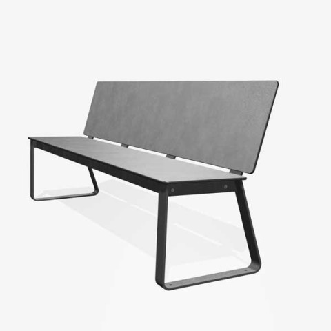 Panache Straatmeubilair Mobilier Urbain zitbank banc stoel assise tafel table HPL BIBI©