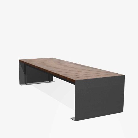 Panache Straatmeubilair Mobilier Urbain zitbank tafel banc table Passeparout Wood©