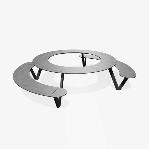 Panache Straatmeubilair Mobilier Urbain picknicktafel table de pique-nique HPL King Arthur©