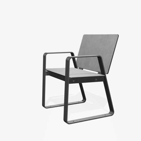 Panache Straatmeubilair Mobilier Urbain zitbank banc stoel assise tafel table HPL BIBI©