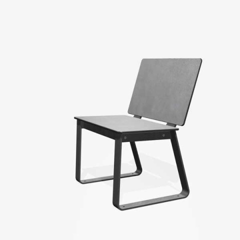 Panache Straatmeubilair Mobilier Urbain zitbank banc stoel assise tafel table HPL BIBI©