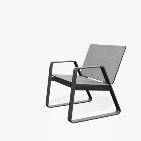 Panache Straatmeubilair Mobilier Urbain zitbank banc stoel assise tafel table HPL BIBI©