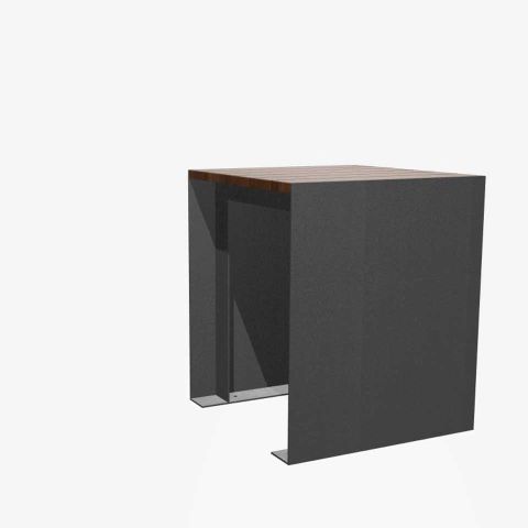 Panache Straatmeubilair Mobilier Urbain zitbank tafel banc table Passeparout Wood©