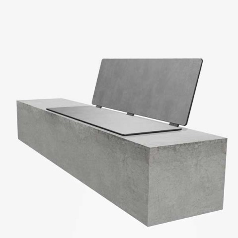 Panache Straatmeubilair Mobilier Urbain zitbank banc stoel assise tafel table HPL BIBI©