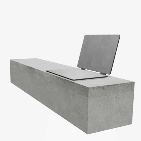 Panache Straatmeubilair Mobilier Urbain zitbank banc stoel assise tafel table HPL BIBI©