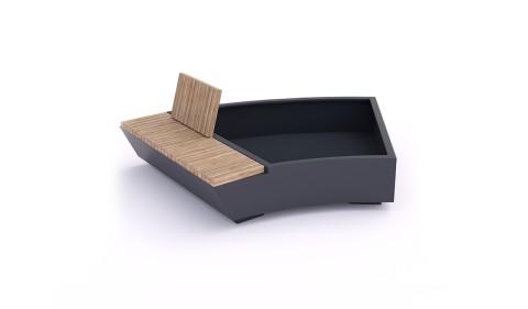 Panache Straatmeubilair Mobilier Urbain Mobile Garden Curved Public Outdoor Creations