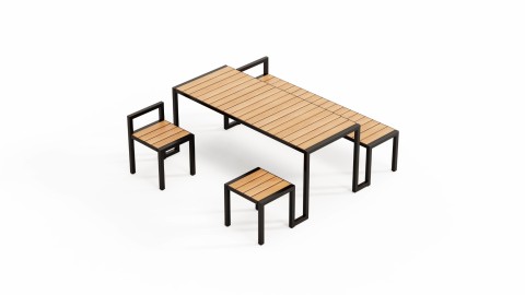 PANACHE Straatmeubilair Mobilier Urbain Picknicktafel Table de pique-nique LANGBORDET© Nola