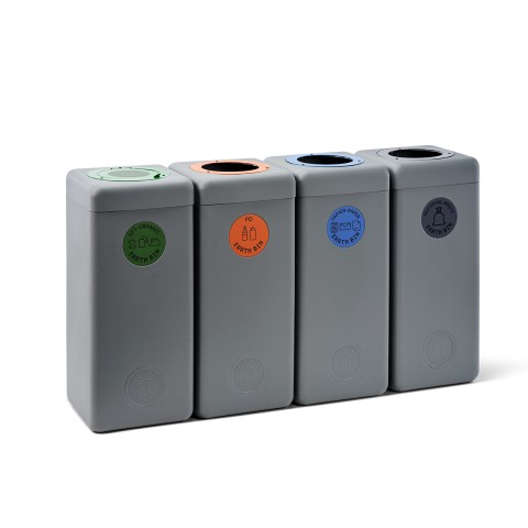 Panache Straatmeubilair Mobilier Urbain Sorteerafvalbak Poubelle de tri EarthBin Recycled