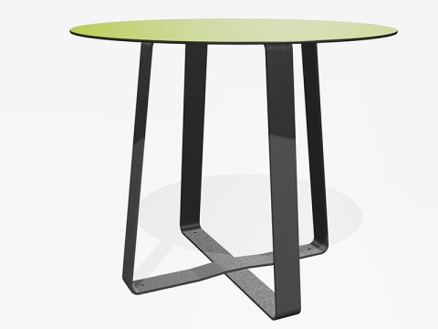 Panache Straatmeubilair Mobilier Urbain Stoel en tafel Table et Chaise HOT DOT© Miramondo