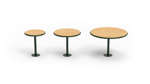 Panache Straatmeubilair Mobilier Urbain Zitbank, stoel en tafel Banc, chaise et table GRY© nola