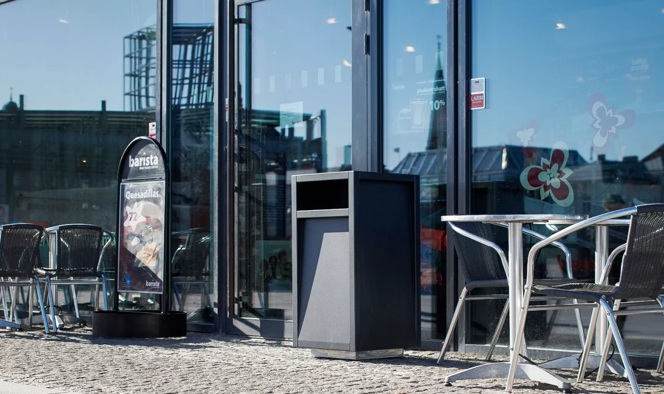 Panache Straatmeubilair Mobilier Urbain afvalbak Nola Frame© poubelle