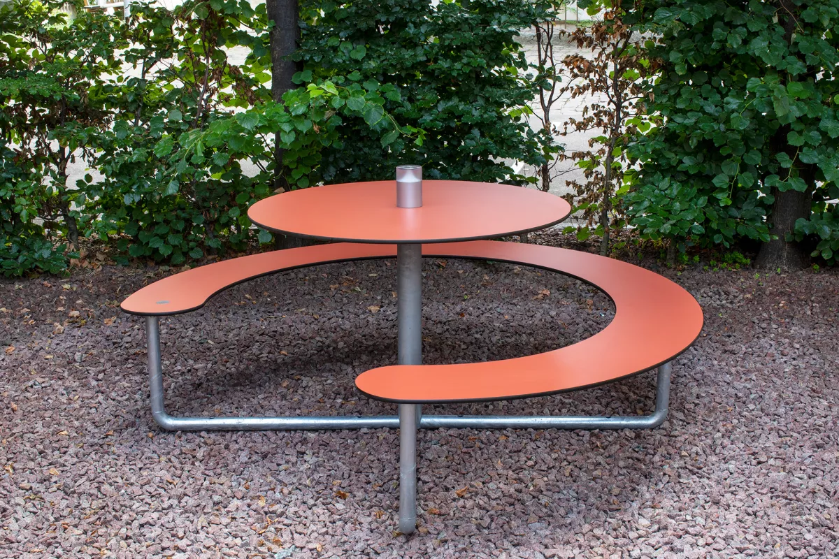 Panache Straatmeubilair Mobilier Urbain Picknicktafel Table de pique-nique PLATEAU© Round Out-sider