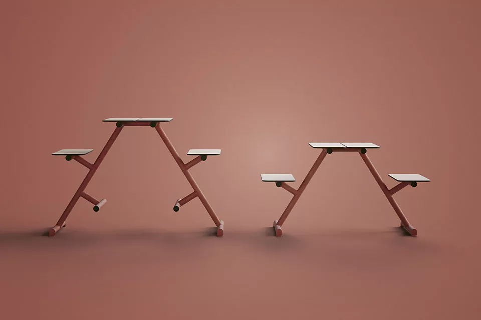 Panache Straatmeubilair Mobilier Urbain Picknicktafel Table de pique nique Four and More HPL Miramondo