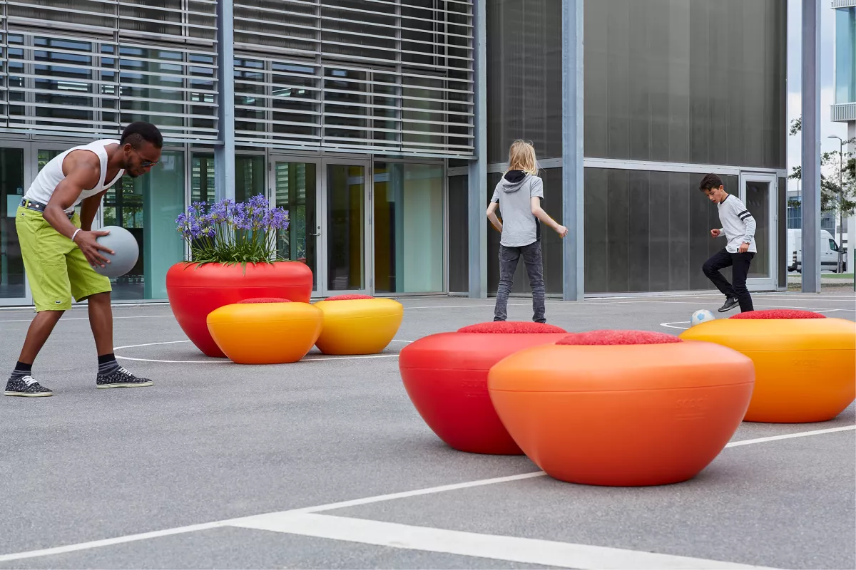 Panache Straatmeubilair Mobilier Urbain Bloembak Bac à fleurs Zitelement Assise SCOOP© SCOOPI©