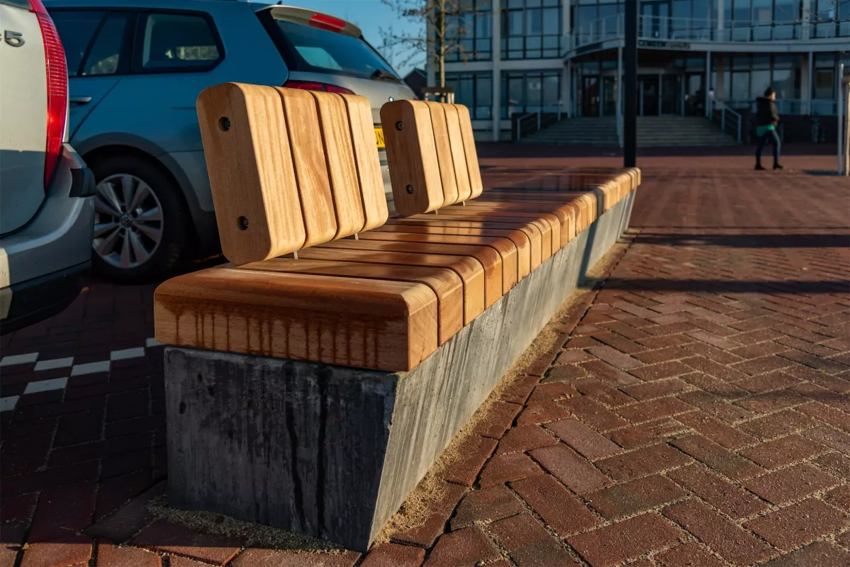 Panache Straatmeubilair Mobilier Urbain Zitbank Banc Sturdy Bench Solid Public Outdoor Creations