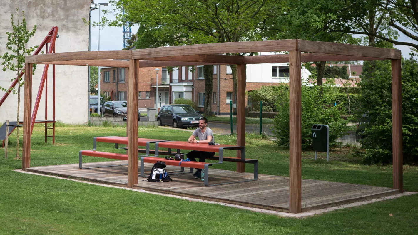 Panache Straatmeubilair Mobilier Urbain picknicktafel table de picknick Outline©