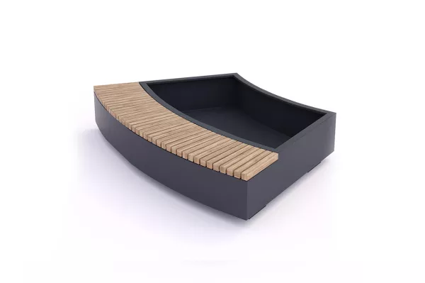 Panache Straatmeubilair Mobilier Urbain Mobile Garden Curved Public Outdoor Creations