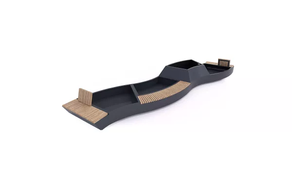 Panache Straatmeubilair Mobilier Urbain Mobile Garden Curved Public Outdoor Creations