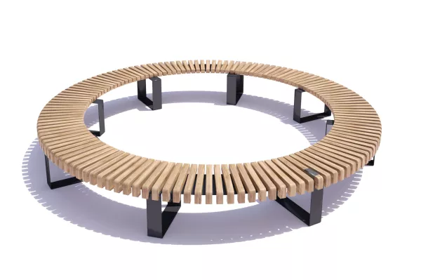 Panache Straatmeubilair Mobilier Urbain Zitbank Banc Circular Low Public Outdoor Creations